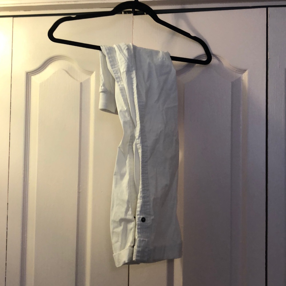 white cargo pants